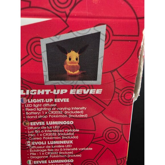 Pokémon Light-Up Eevee Figure With Hand Strap & LED Diffuser 4 Inch Collectible - Picture 5 of 8